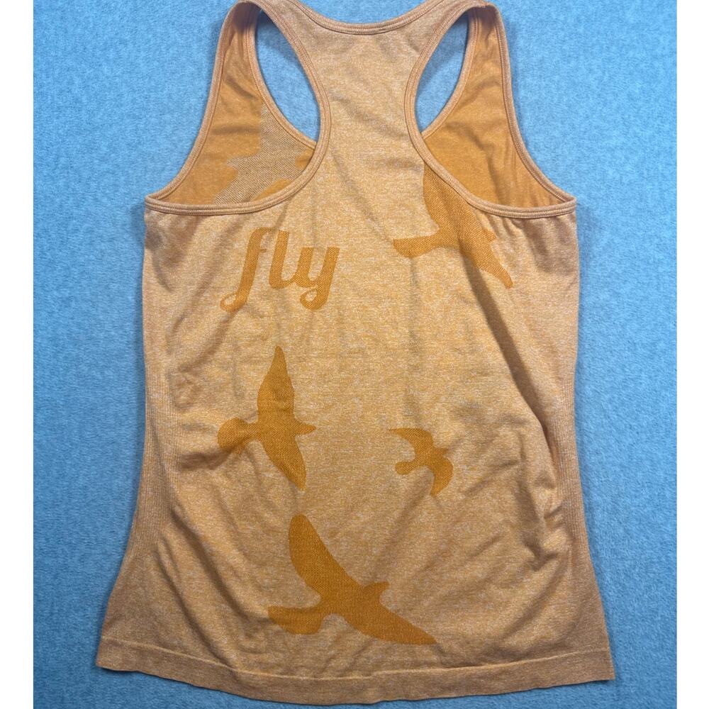 Oiselle Racerback Flyte Tank Top Women's Orange Pullover Sleeveless Scoop Neck - Picture 2 of 4